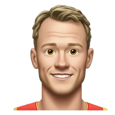 Jonathan Toews as a rainbow beach bum sticker