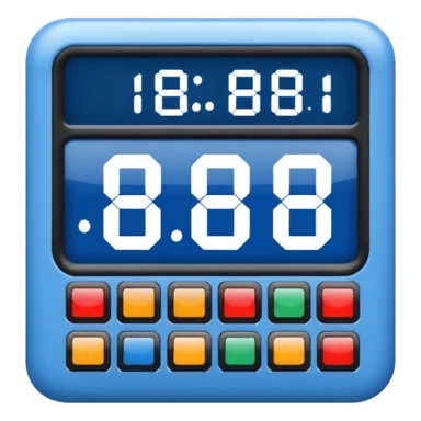 electronic scoreboard in blue (#00A3E0) and red (#F9423A) sticker