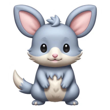 Teddiursa-Minccino-Espurr-fusion  sticker