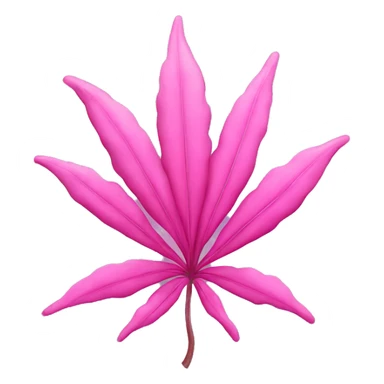 Pink weed sticker