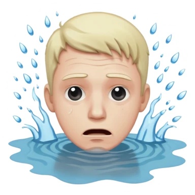 man drowning sticker