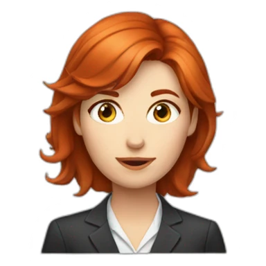 female redhead QA manager rolling eyes sticker