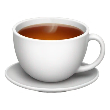 Piping hot tea sticker