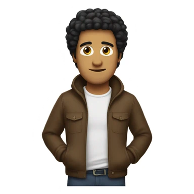 men with black hair and brown eyes holding a minion sticker