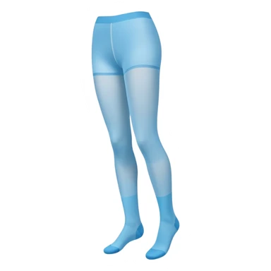 Sky blue tights in packaging sticker
