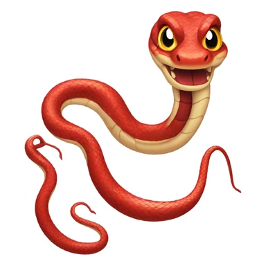 Snake in red with 2025 sticker