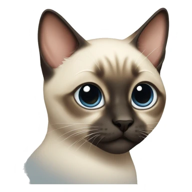 Siamese cute cat sticker