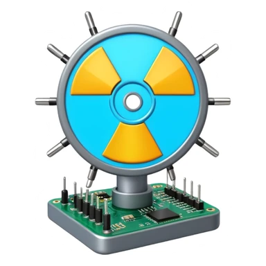 science, chemicals, electronics, electric wires, light bulb, LED, resistors, circuit board, ic, physics,  nuclear model sticker