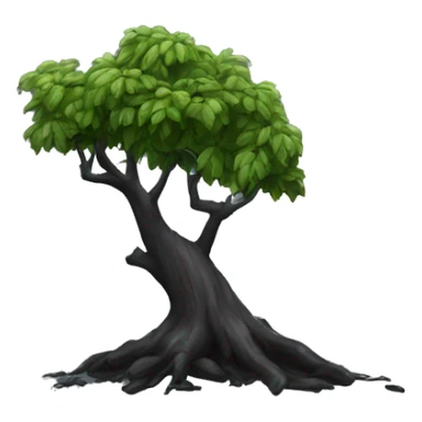 Noir qui grimpe un arbre  sticker