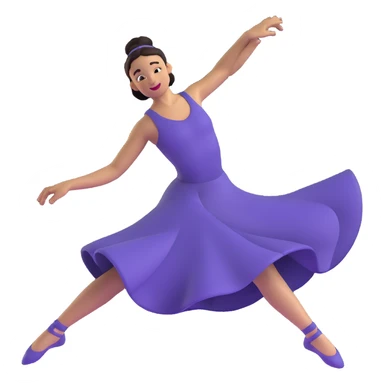 baller dancer spinning, dynamic movement, joyful expression sticker