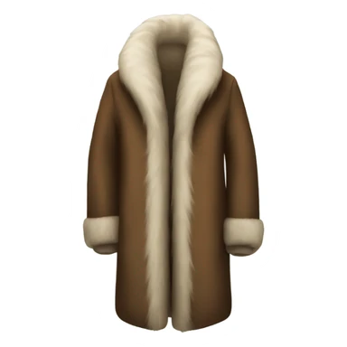 Long fur coat sticker