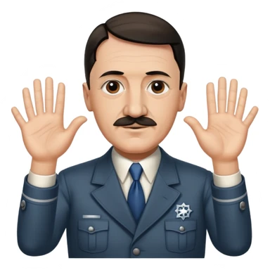 Adolf hitler handshake with jews sticker