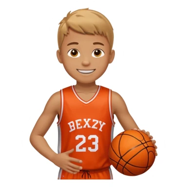 Gay zesty boy basketball sticker