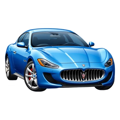 Blue Maserati sticker