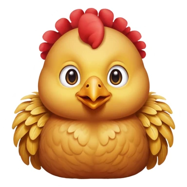 Ein Huhn das down Syndrom hat sticker