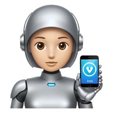 Create for me an image or emoji when an AI comes & changes the world of search engines. Emoji should be look like realistic. sticker
