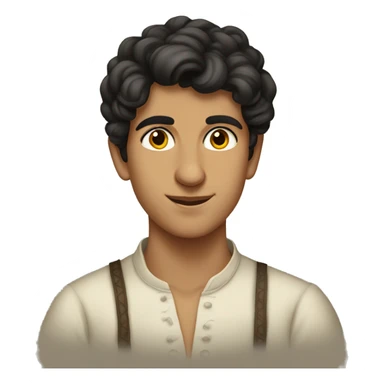 19th century Turkish teenager without a hat sticker