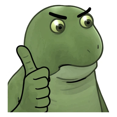 bruh sticking up middle finger sticker