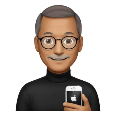 create a founder mode emoji like steve jobs

 sticker