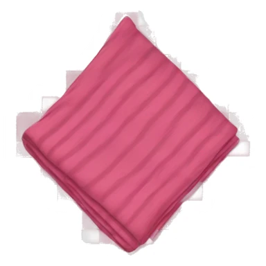 a pink plaid blanket folded  sticker