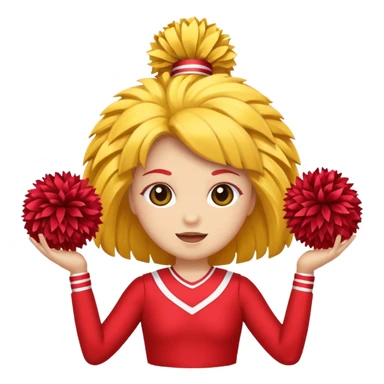 cheerleader pom pom sticker