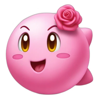 kirby qui danse en rose sticker