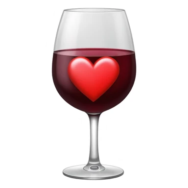 Corazón de color vino tinto oscuro sin nada arriba sticker