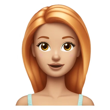 Beautiful Barbie ginger fair skin sticker