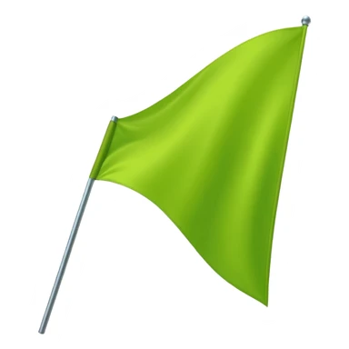 Lime Green triangle flag sticker