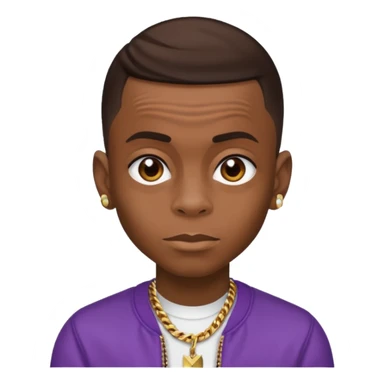 Soulja Boy Tell Em with dark brown hair sticker