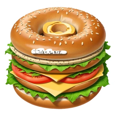 no no i want the Bagel Sandwich in 5–20° gentle bird’s-eye angle

with bun abit on side not on top  sticker