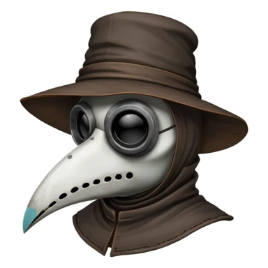 plague doctor head sticker