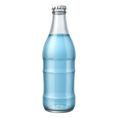 A 3D Apple-style empty soda bottle emoji sticker