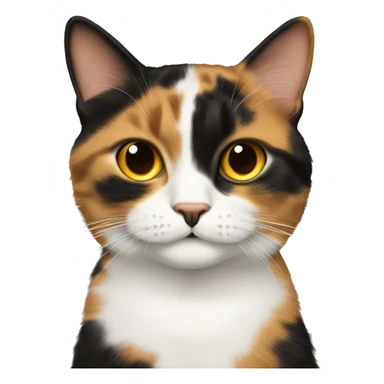 Calico cat saying “Fuck Wednesdays!” sticker