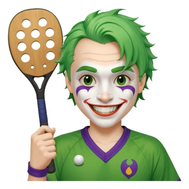joker playing pickleball sticker