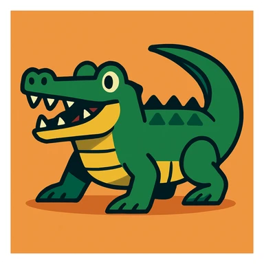 Crocodile sticker