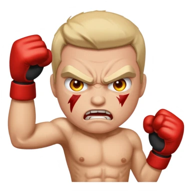 A person who is in a fight  sticker