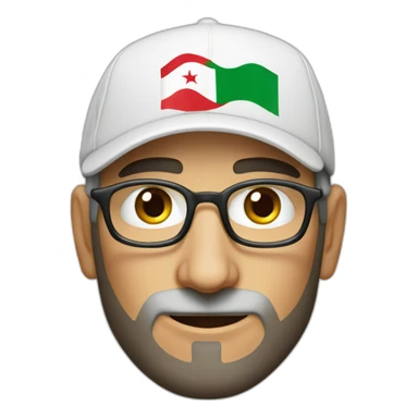 Steve Jobs with an algerian flag cap sticker
