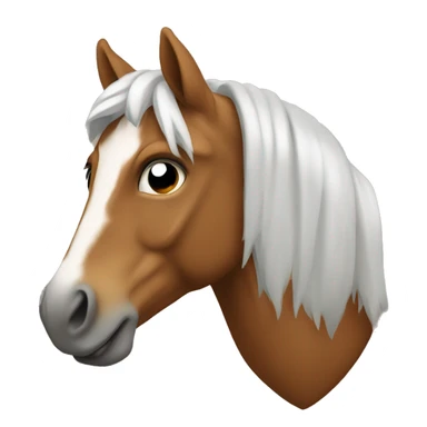 Cheval qui tient un coeur sticker