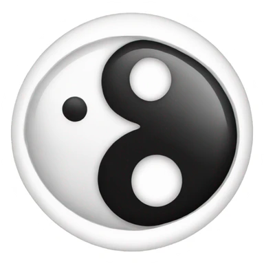 Ying yang sticker