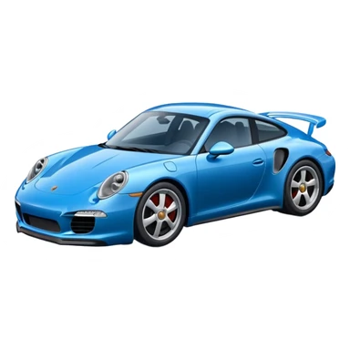 Porsche 911 bleue nuit sticker