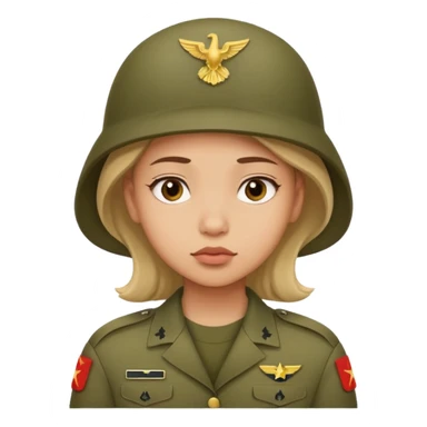 the girl thinks about the guy who is in the army sticker