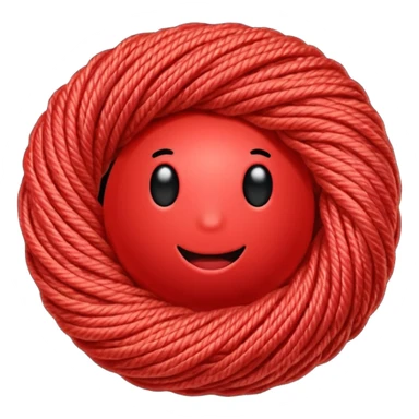 red ball of yarn sticker
