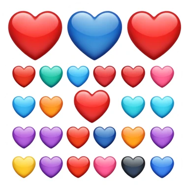 themed hearts sticker