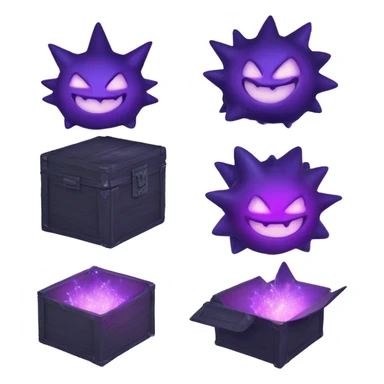 THE 🪄🪄🪄MAGIC BOX🗿 box of magic light gengar  sticker