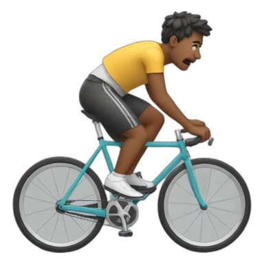 crying while riding a bike sticker