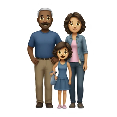 Family-with-father-mother-two-brunettes-daughters sticker