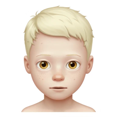 albino boy  sticker