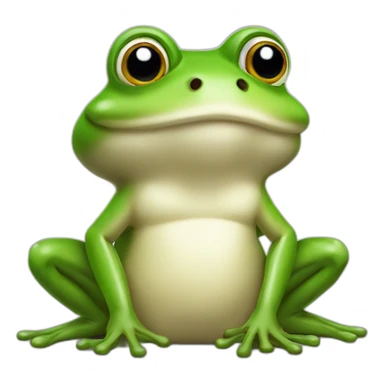 Grenouille avec un champignon sur la tête sticker