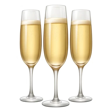 three tier tall tower made of coup champagne glasses sticker